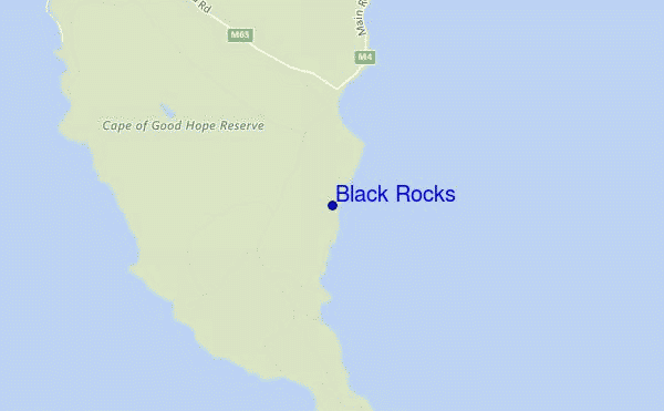 mappa di localizzazione di Black Rocks