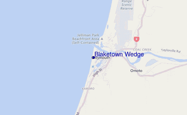 mappa di localizzazione di Blaketown Wedge