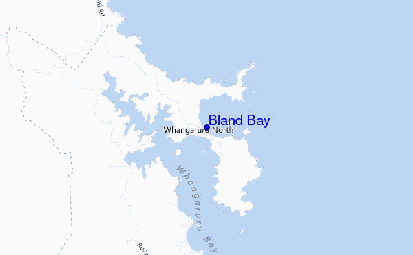 mappa di localizzazione di Bland Bay