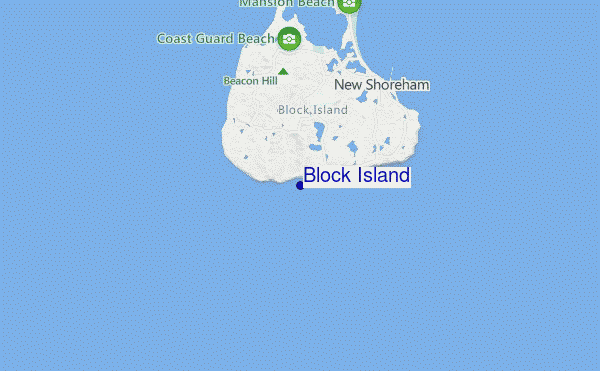 mappa di localizzazione di Block Island
