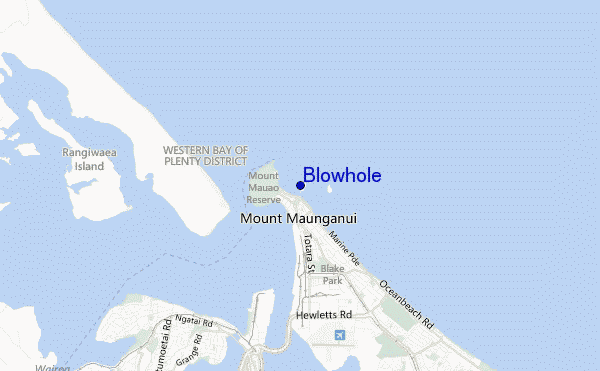 mappa di localizzazione di Blowhole