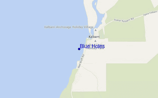 mappa di localizzazione di Blue Holes