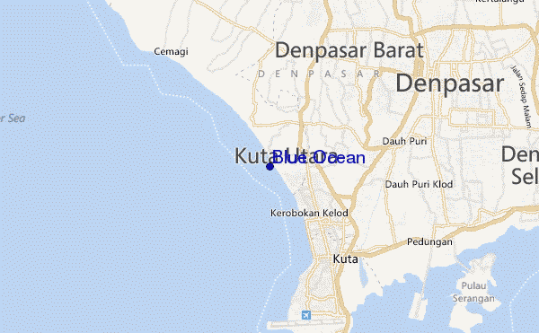 mappa di localizzazione di Blue Ocean