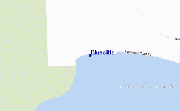 mappa di localizzazione di Bluecliffs