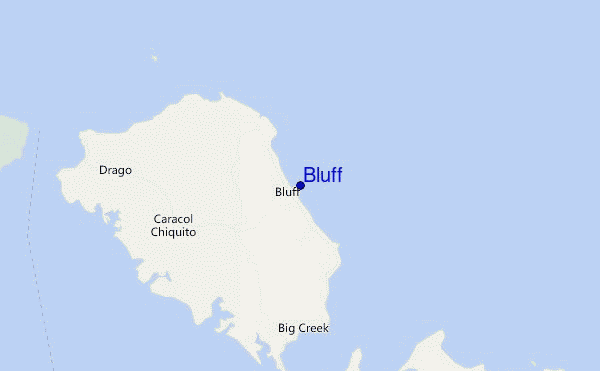 mappa di localizzazione di Bluff