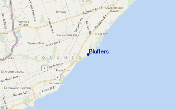 mappa di localizzazione di Bluffers
