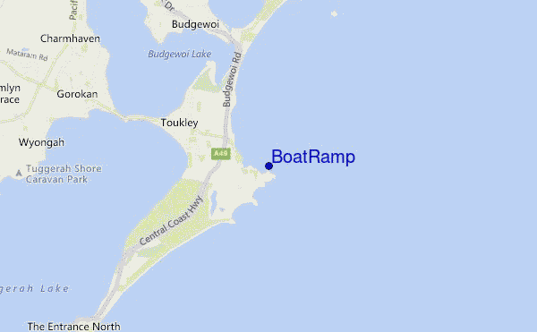 mappa di localizzazione di Boat Ramp