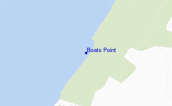mappa di localizzazione di Boats Point