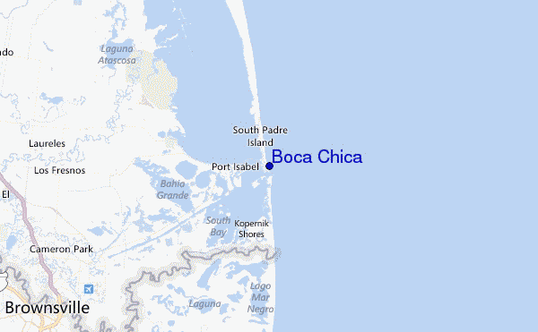 Boca Chica Location Map