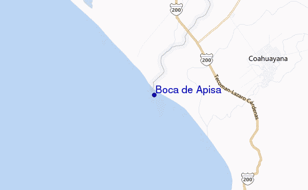 mappa di localizzazione di Boca de Apisa