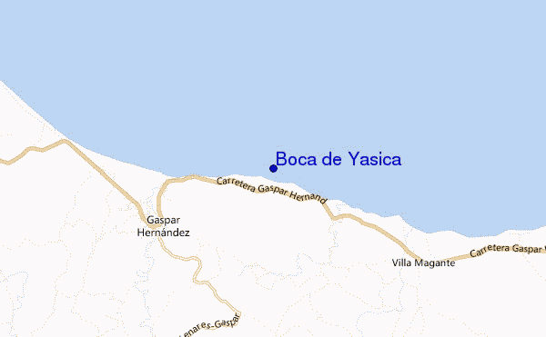 mappa di localizzazione di Boca de Yasica