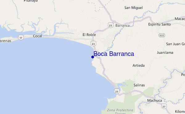 mappa di localizzazione di Boca Barranca