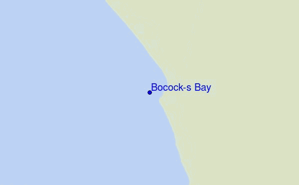 mappa di localizzazione di Bocock's Bay