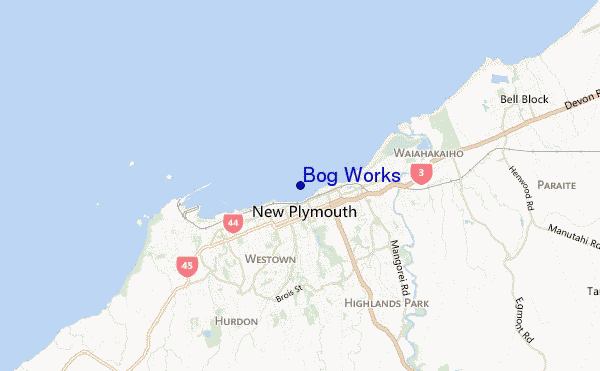 mappa di localizzazione di Bog Works