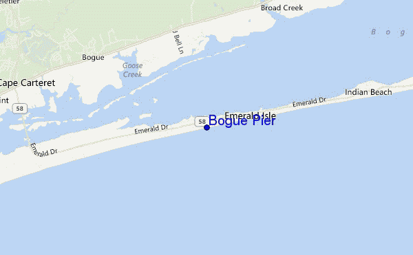 mappa di localizzazione di Bogue Pier