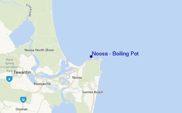 mappa di localizzazione di Noosa - Boiling Pot