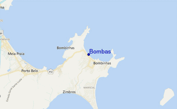 mappa di localizzazione di Bombas