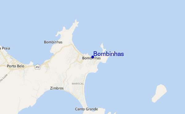 mappa di localizzazione di Bombinhas