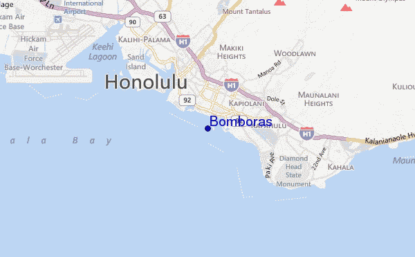 mappa di localizzazione di Bomboras