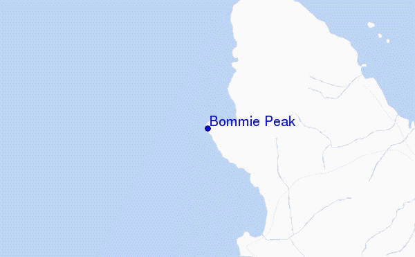 mappa di localizzazione di Bommie Peak