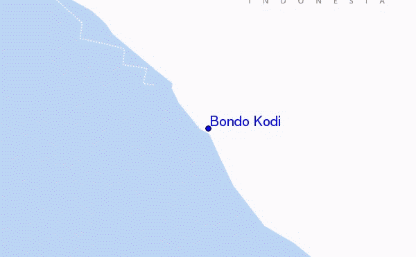 mappa di localizzazione di Bondo Kodi