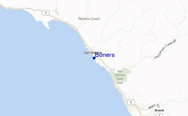 mappa di localizzazione di Boners
