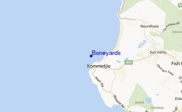 mappa di localizzazione di Boneyards
