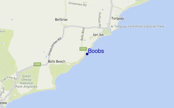 mappa di localizzazione di Boobs