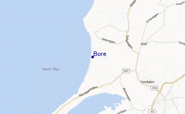 mappa di localizzazione di Bore