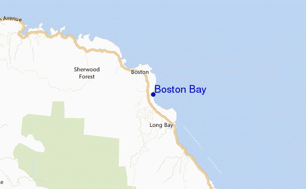 mappa di localizzazione di Boston Bay