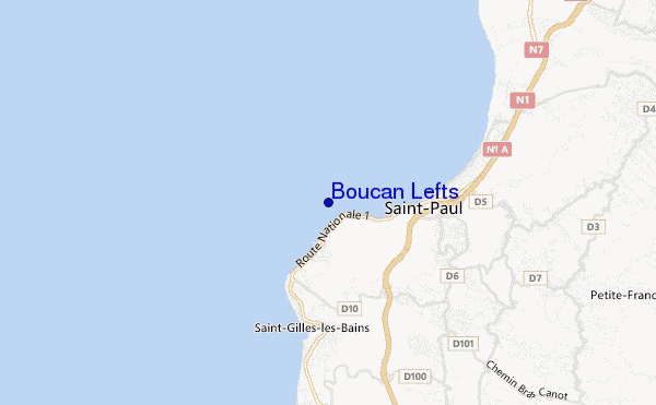 mappa di localizzazione di Boucan Lefts