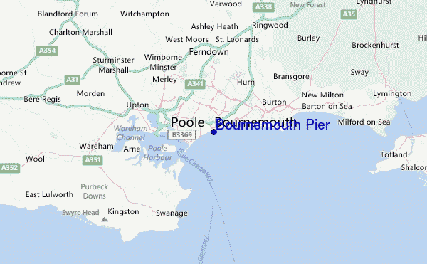 Bournemouth Pier Location Map