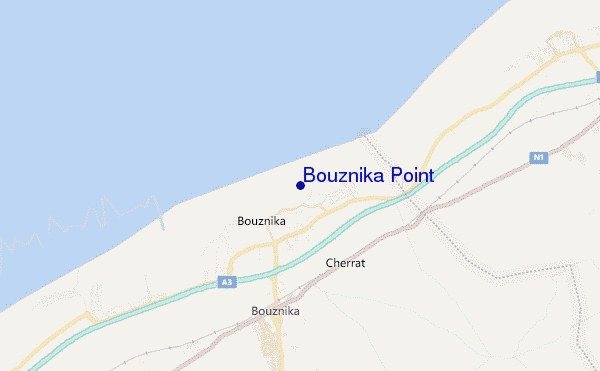 mappa di localizzazione di Bouznika Point
