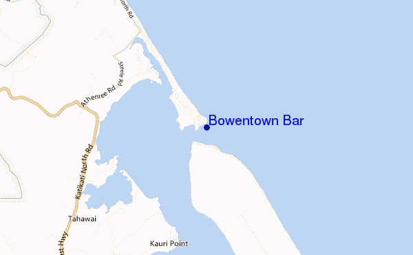 mappa di localizzazione di Bowentown Bar