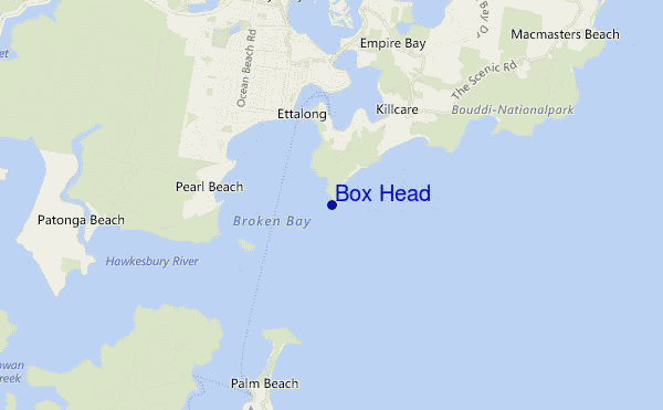 mappa di localizzazione di Box Head