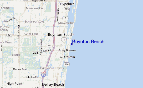 mappa di localizzazione di Boynton Beach