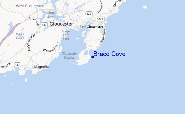 mappa di localizzazione di Brace Cove