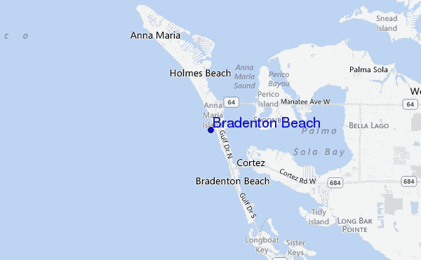 mappa di localizzazione di Bradenton Beach