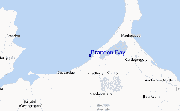 mappa di localizzazione di Brandon Bay
