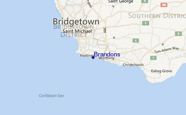 mappa di localizzazione di Brandons