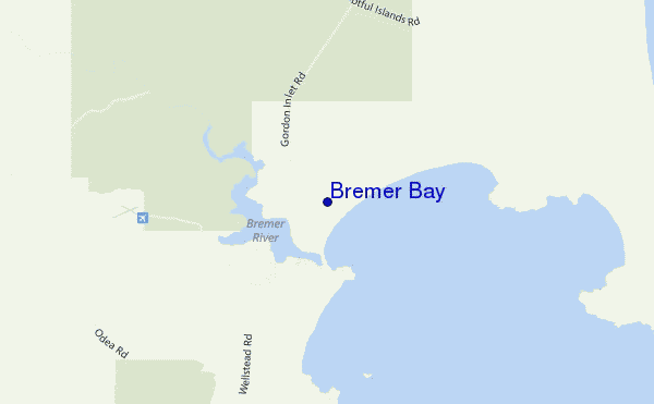 mappa di localizzazione di Bremer Bay
