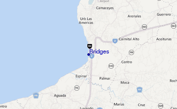mappa di localizzazione di Bridges