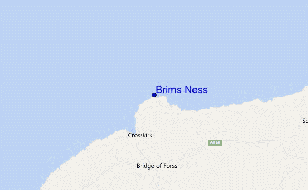 mappa di localizzazione di Brims Ness