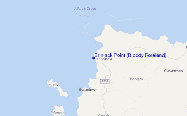 mappa di localizzazione di Brinlack Point (Bloody Foreland)