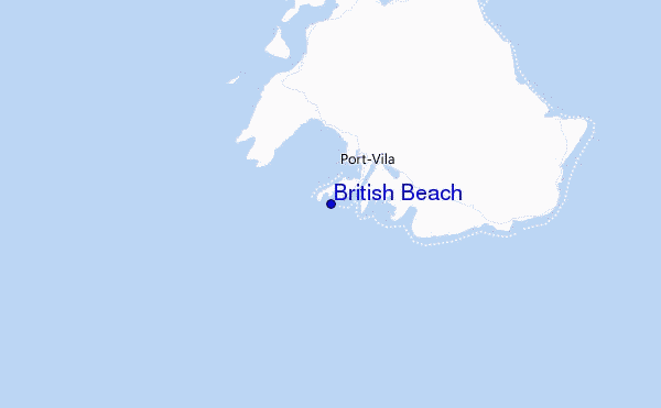 British Beach Location Map