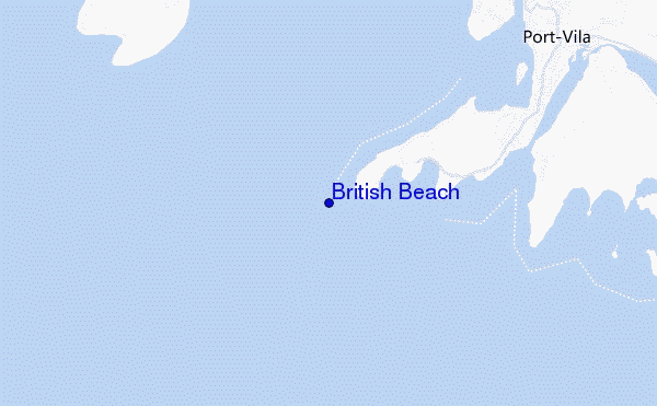 mappa di localizzazione di British Beach