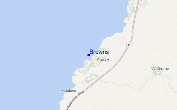 mappa di localizzazione di Browns