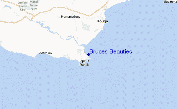 Bruces Beauties Location Map