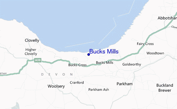 mappa di localizzazione di Bucks Mills