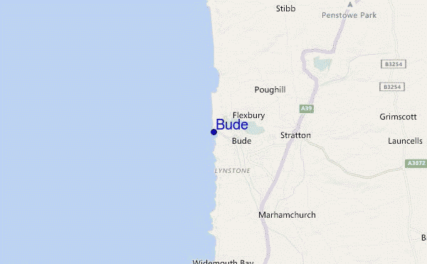 mappa di localizzazione di Bude